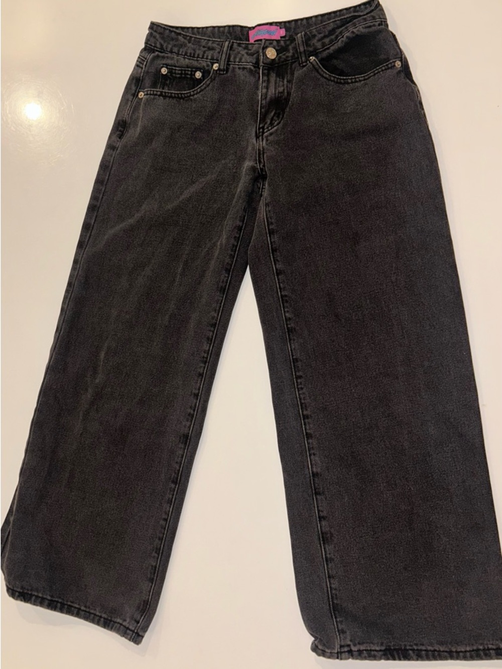Edikted Petite Raelynn Washed Low Rise Jeans XS - Picture 5 of 6